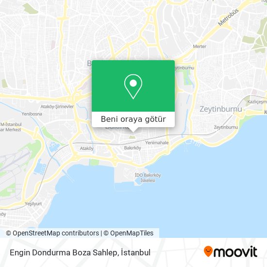 Engin Dondurma Boza Sahlep harita