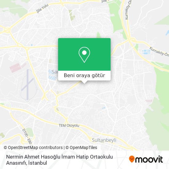 Nermin Ahmet Hasoğlu İmam Hatip Ortaokulu Anasınıfı harita