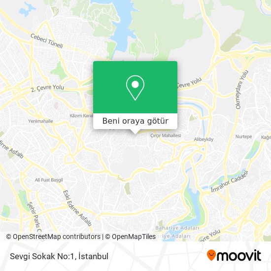 Sevgi Sokak No:1 harita