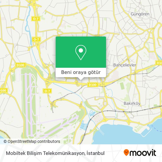 Mobiltek Bilişim Telekomünikasyon harita