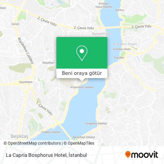 La Capria Bosphorus Hotel harita