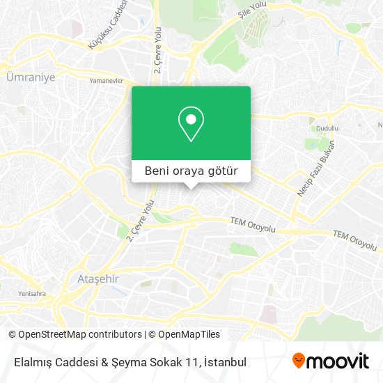 Elalmış Caddesi & Şeyma Sokak 11 harita