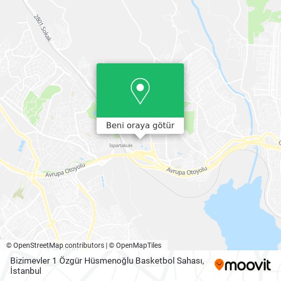 Bizimevler 1 Özgür Hüsmenoğlu Basketbol Sahası harita