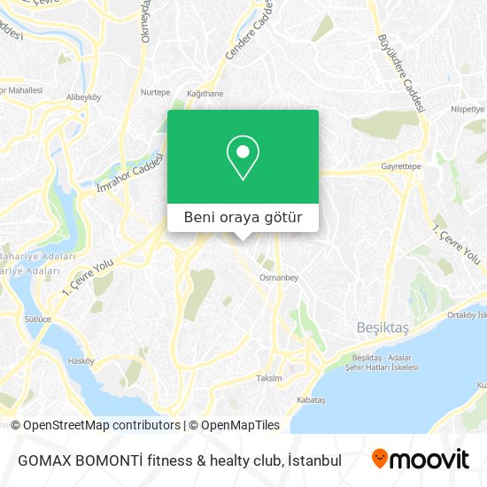 GOMAX BOMONTİ fitness & healty club harita