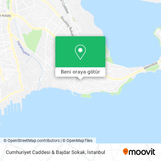 Cumhuriyet Caddesi & Bajdar Sokak harita