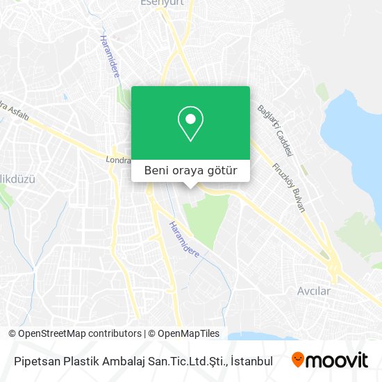 Pipetsan Plastik Ambalaj San.Tic.Ltd.Şti. harita