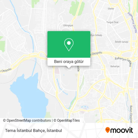 Tema İstanbul Bahçe harita