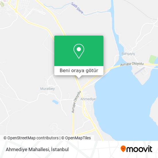 Ahmediye Mahallesi harita