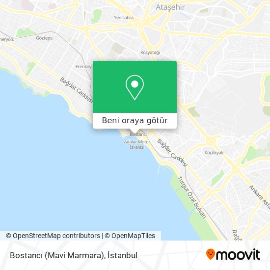 Bostancı (Mavi Marmara) harita