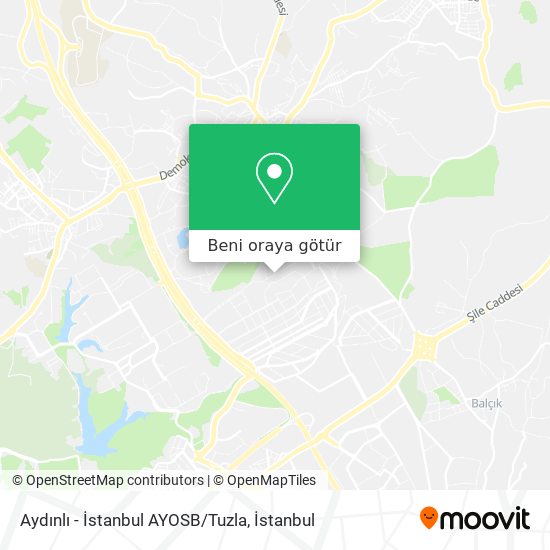 Aydınlı - İstanbul AYOSB/Tuzla harita