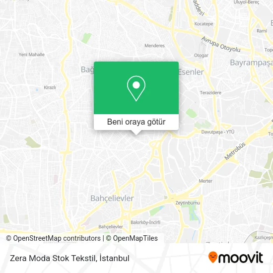 Zera Moda Stok Tekstil harita