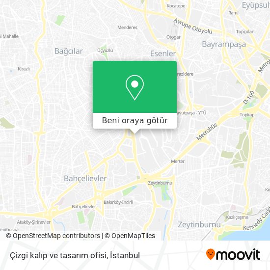 Çizgi kalıp ve tasarım ofisi harita