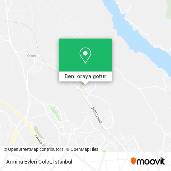 Armina Evleri Gölet harita