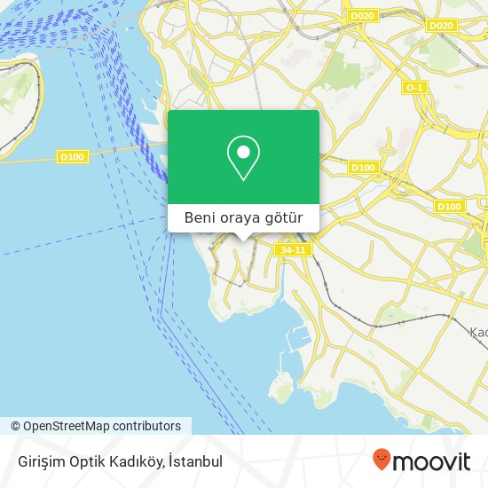 Girişim Optik Kadıköy harita