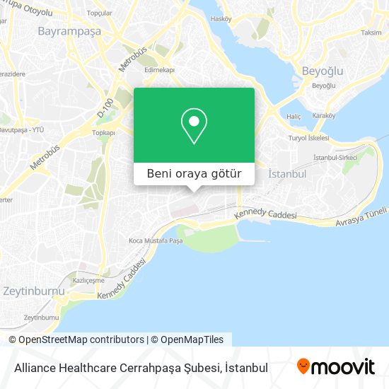 Alliance Healthcare Cerrahpaşa Şubesi harita