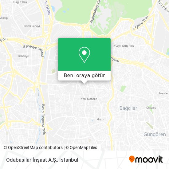 Odabaşılar İnşaat A.Ş. harita
