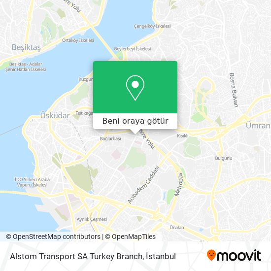 Alstom Transport SA Turkey Branch harita
