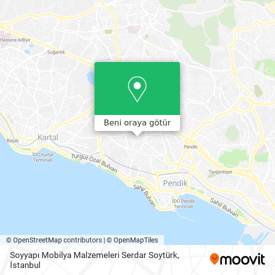 Soyyapı Mobilya Malzemeleri Serdar Soytürk harita