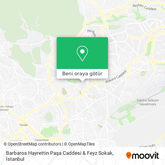 Barbaros Hayrettin Paşa Caddesi & Feyz Sokak harita