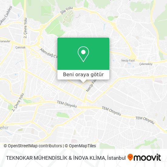 TEKNOKAR MÜHENDİSLİK & İNOVA KLİMA harita