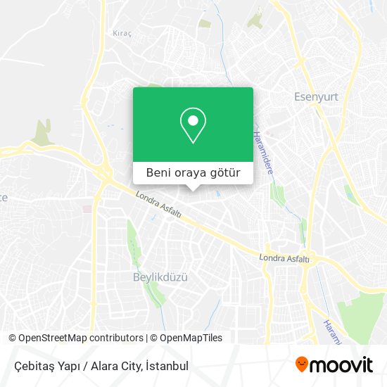 Çebitaş Yapı / Alara City harita