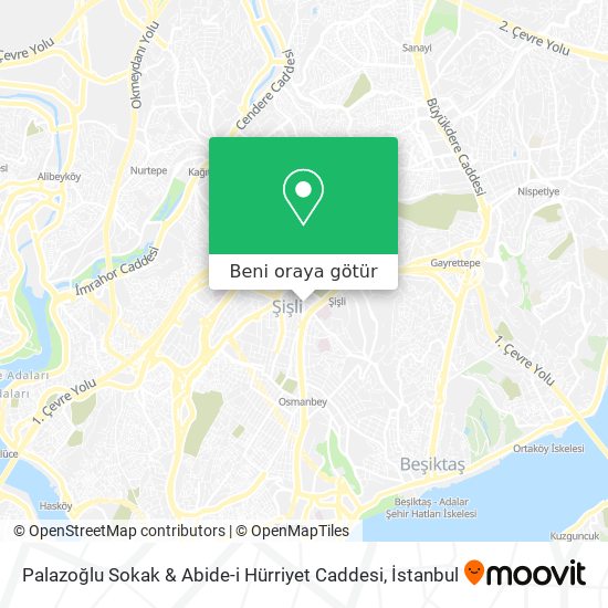 Palazoğlu Sokak & Abide-i Hürriyet Caddesi harita