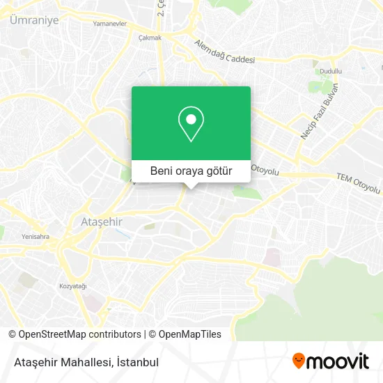 Ataşehir Mahallesi harita