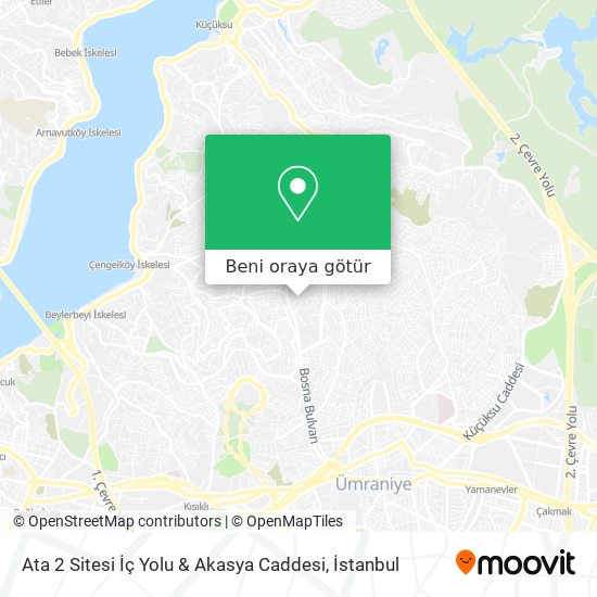 Ata 2 Sitesi İç Yolu & Akasya Caddesi harita