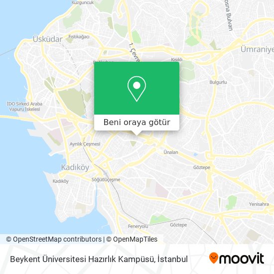 Beykent Üniversitesi Hazırlık  Kampüsü harita