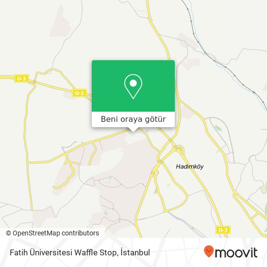 Fatih Üniversitesi Waffle Stop harita