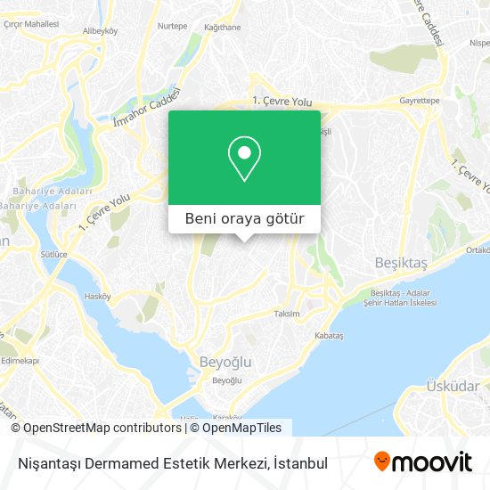 Nişantaşı Dermamed Estetik Merkezi harita
