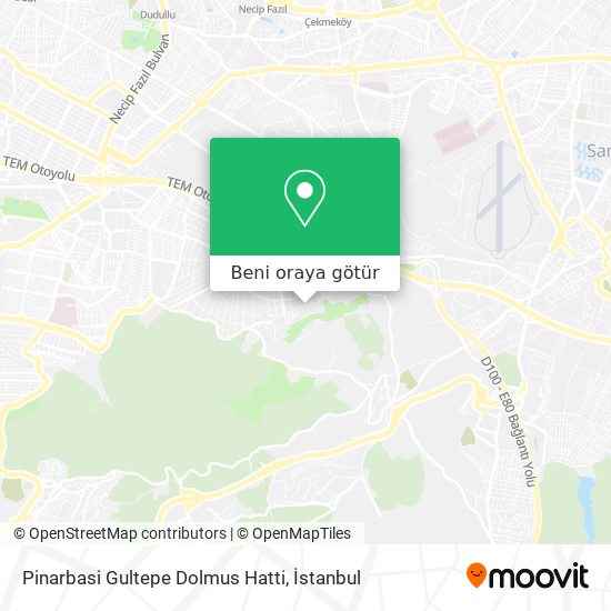 Pinarbasi Gultepe Dolmus Hatti harita