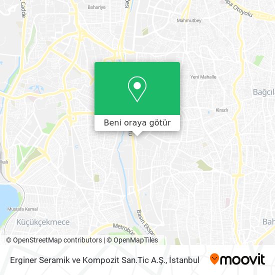 Erginer Seramik ve Kompozit San.Tic A.Ş. harita
