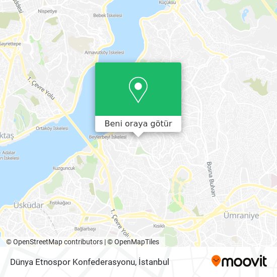 Dünya Etnospor Konfederasyonu harita