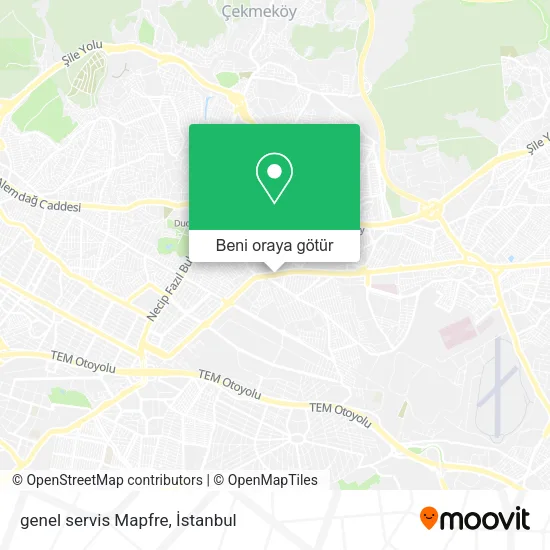 genel servis Mapfre harita