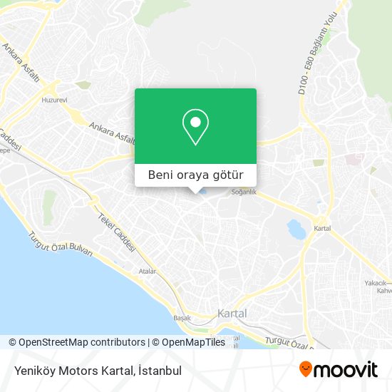 Yeniköy Motors Kartal harita