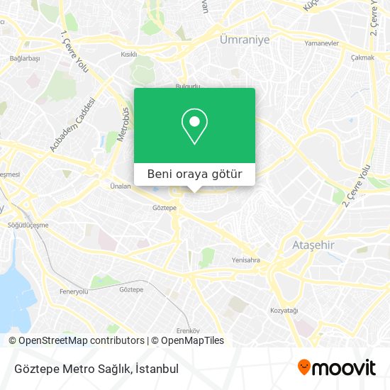 Göztepe Metro Sağlık harita