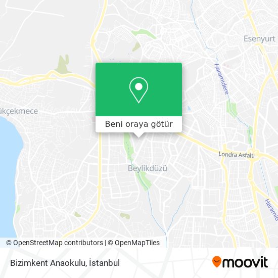 Bizimkent Anaokulu harita