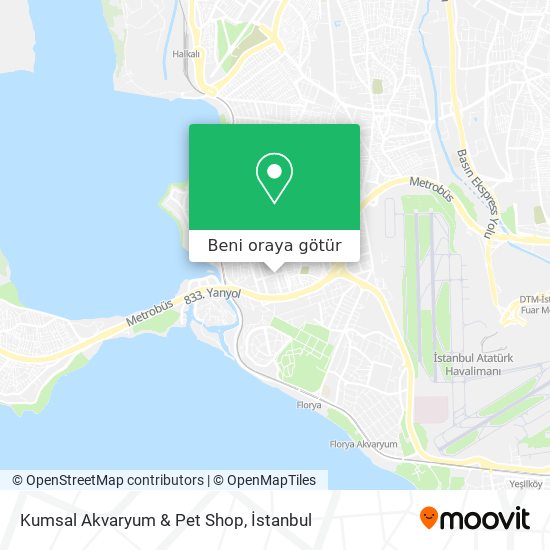 Kumsal Akvaryum & Pet Shop harita