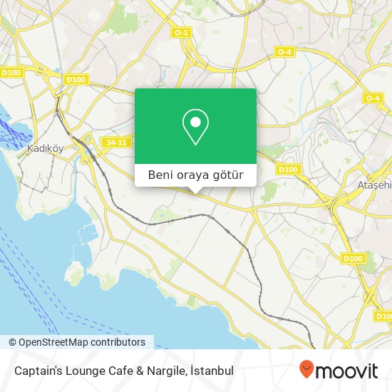Captain's Lounge Cafe & Nargile harita