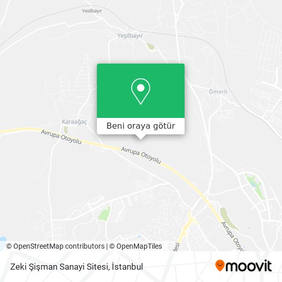 Zeki Şişman Sanayi Sitesi harita