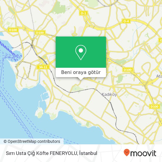 Sırrı Usta Çiğ Köfte FENERYOLU harita