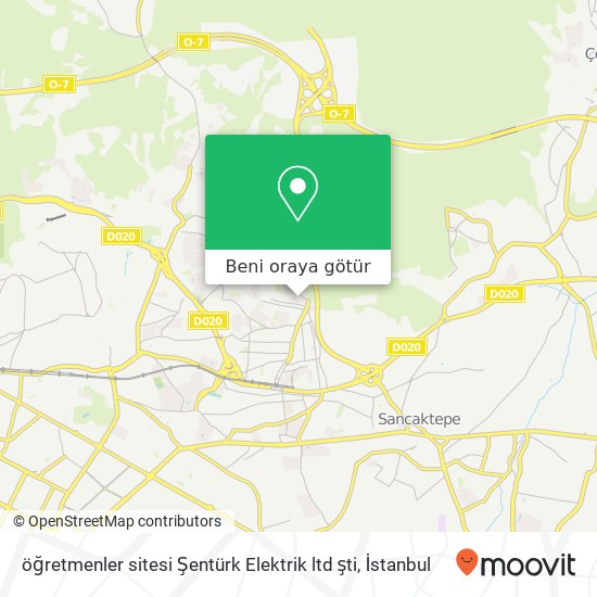 öğretmenler sitesi  Şentürk Elektrik ltd şti harita