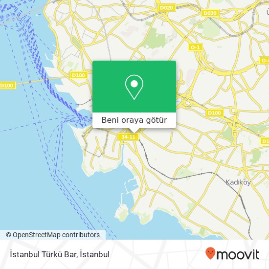 İstanbul Türkü Bar harita