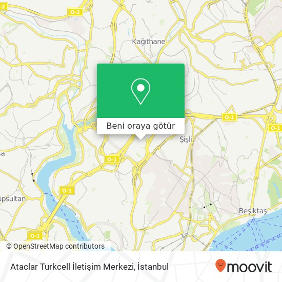 Ataclar Turkcell İletişim Merkezi harita