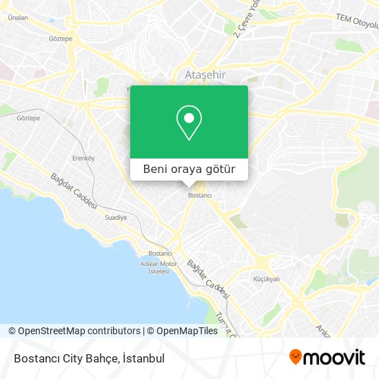 Bostancı City Bahçe harita