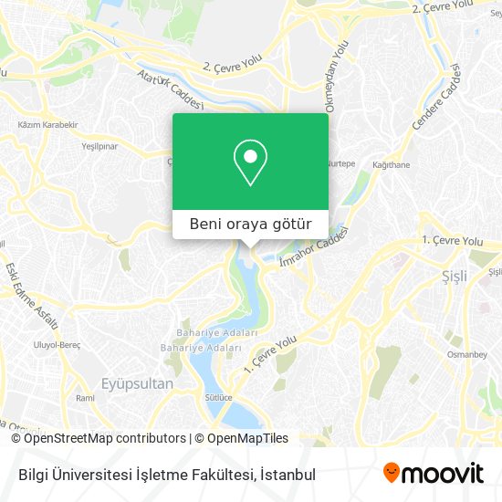 Bilgi Üniversitesi İşletme Fakültesi harita