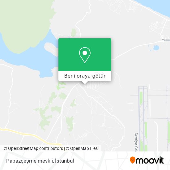 Papazçeşme mevkii harita