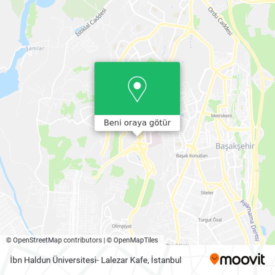 İbn Haldun Üniversitesi- Lalezar Kafe harita
