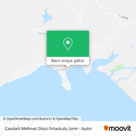 Çandarlı Mehmet Dilsiz Ortaokulu harita
